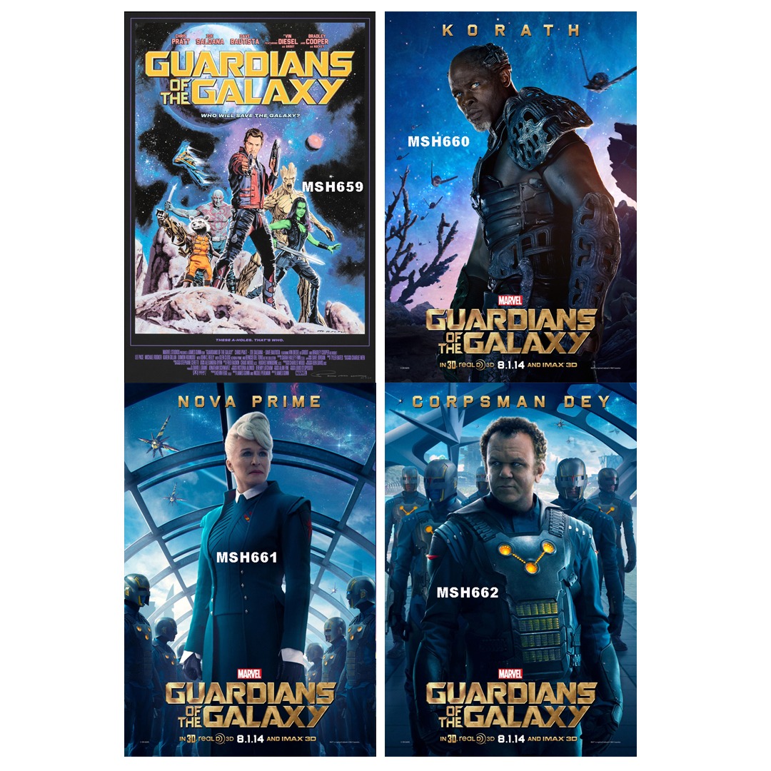 GUARDIANS OF THE GALAXY 2014 MOVIE POSTERS PART 4 Hobbies Toys 