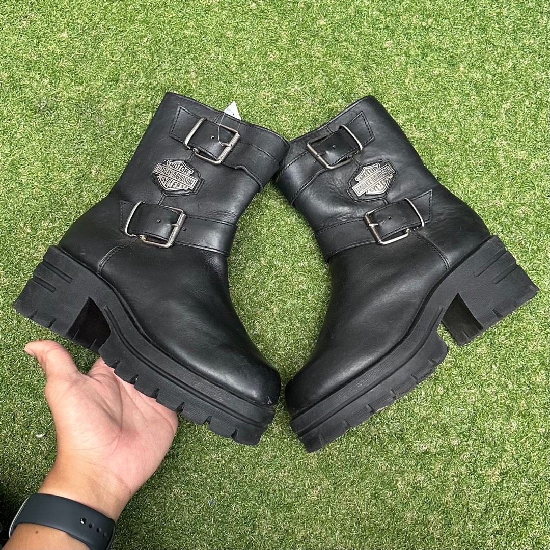 Harley davidson platform best sale boots