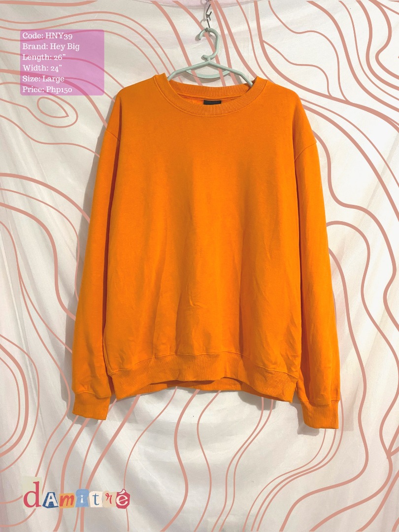 Big store orange sweater