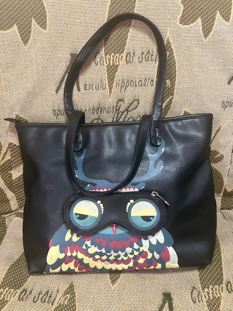 HowRU Tote Bag Unique Owl Design, Women's Fashion, Bags & Wallets, Tote ...