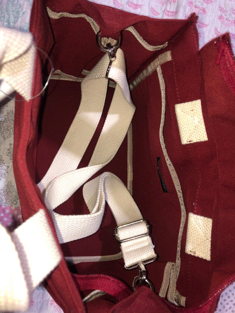 Hush Puppies Canvas Tote Bag L, Fesyen Wanita, Tas & Dompet di Carousell