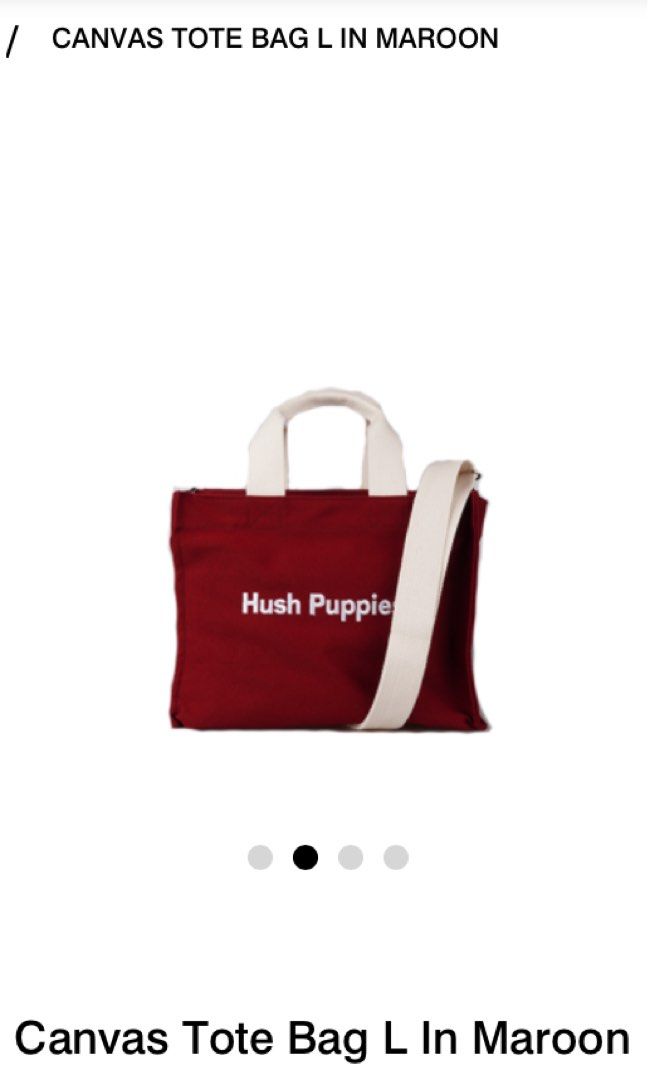 Hush Puppies Canvas Tote Bag L, Fesyen Wanita, Tas & Dompet di Carousell