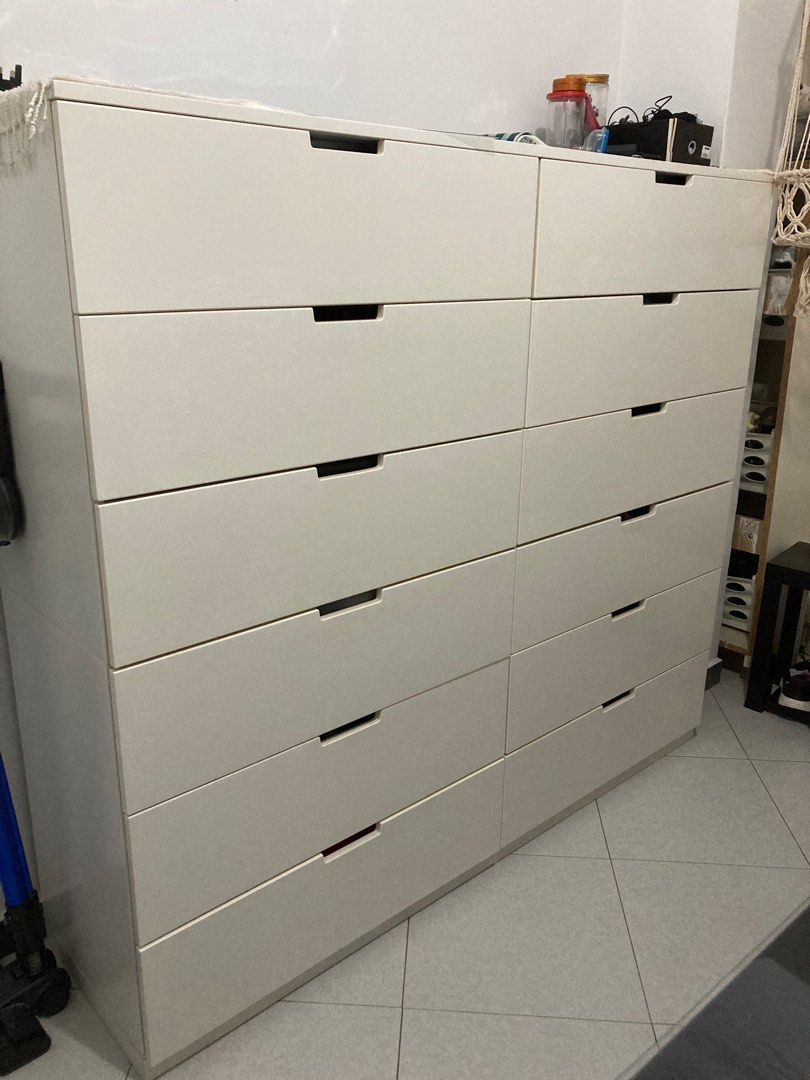 Nordli chest of on sale 12 drawers