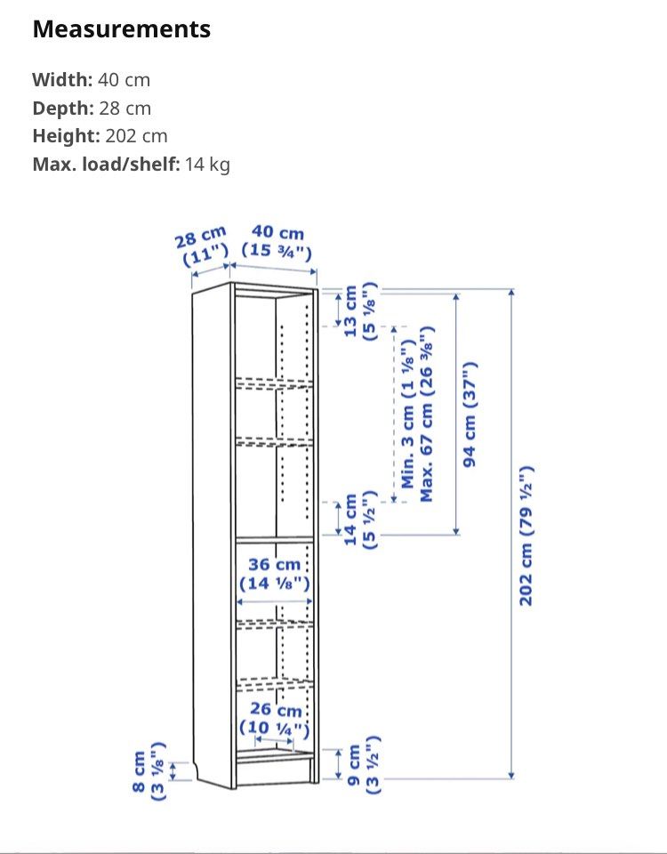 IKEA Billy Bookcase (8Tiered), Furniture & Home Living, Furniture
