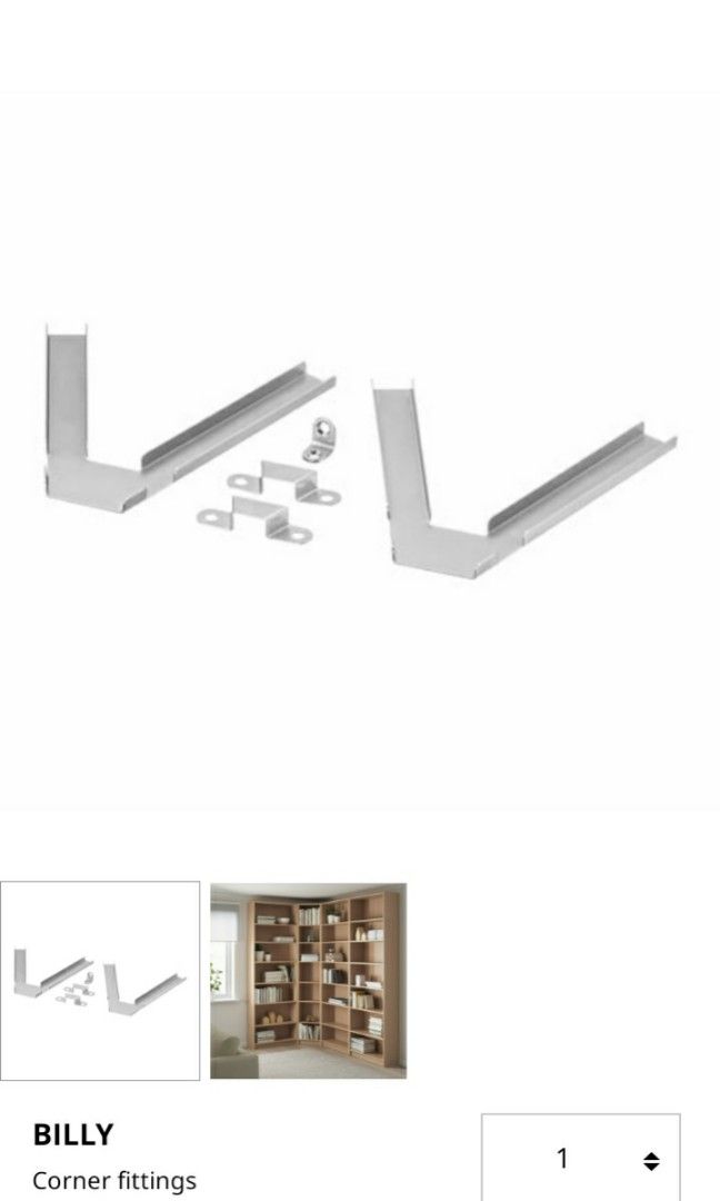Billy corner hot sale fittings