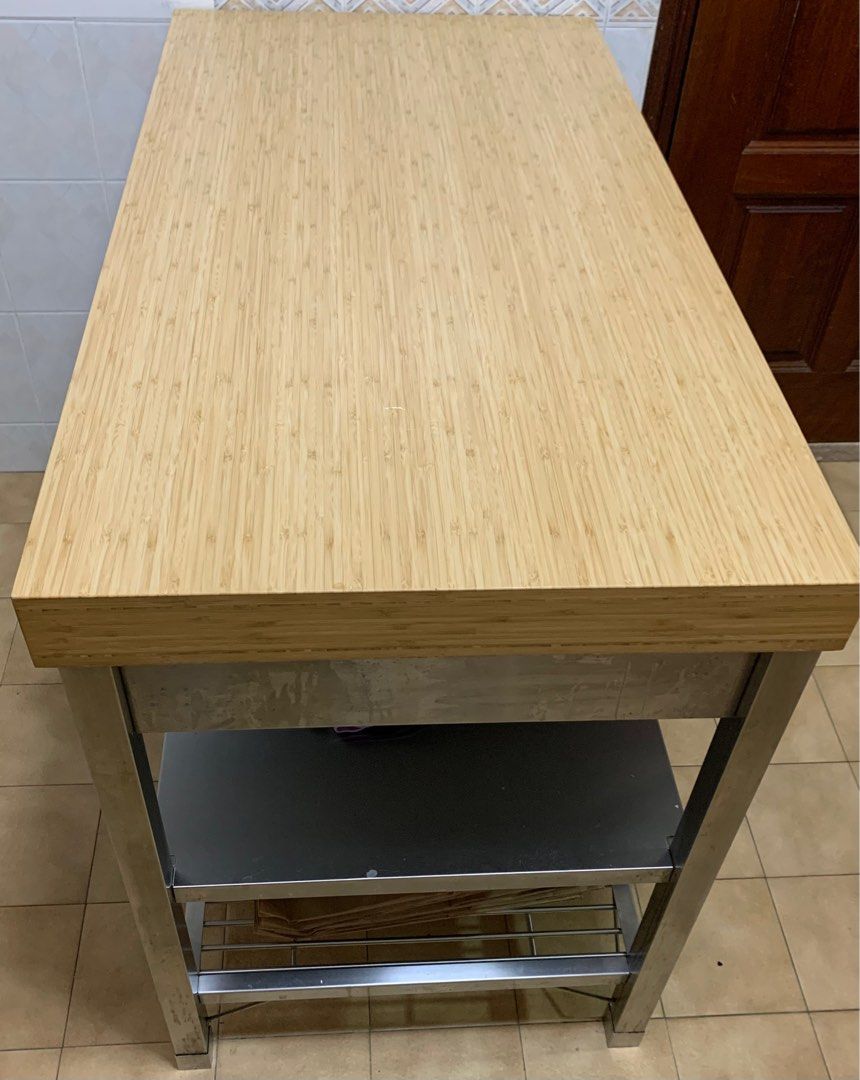 Ikea Kitchen Island Work Station 120x63.5x92 cm, Furniture & Home
