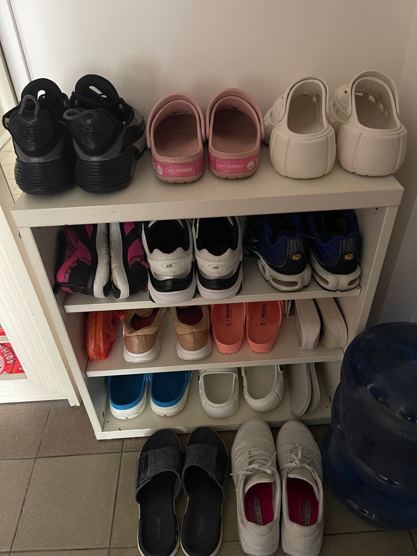 Ikea shoe rack 3 tiers white, Furniture & Home Living, Furniture, Shelves, & Racks on