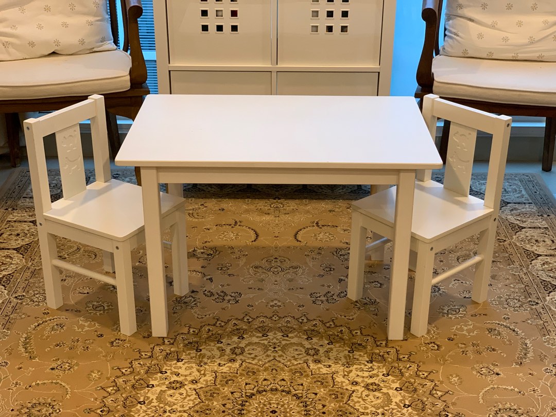 Ikea SUNDVIK Table & KRITTER Children Chairs, Babies & Kids, Baby