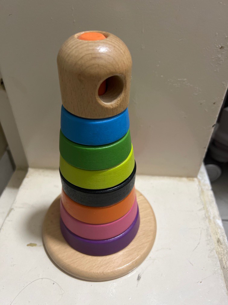 Ikea wooden stacking toy, Babies & Kids, Infant Playtime on Carousell