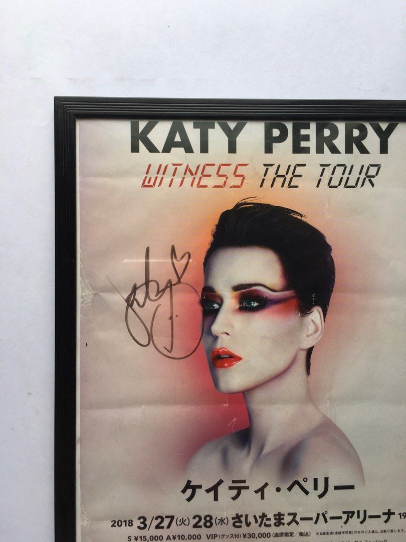 Katy Perry SIGNED Witness: The Tour Poster, Furniture & Home Living ...