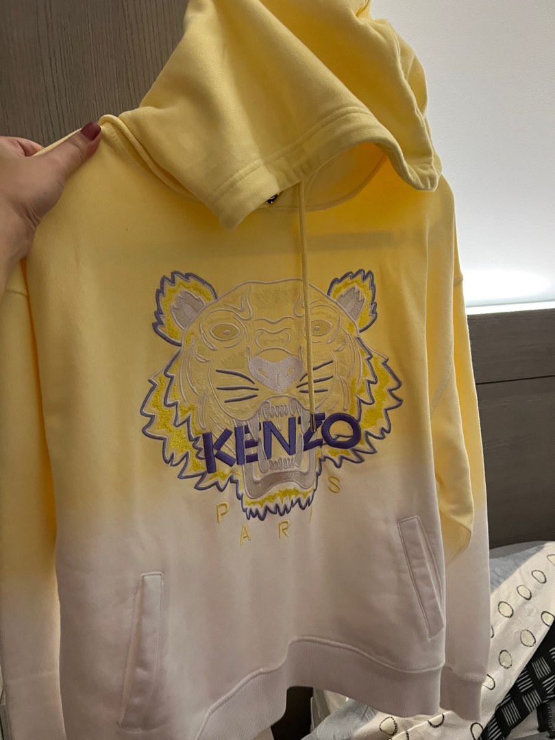 KENZO WOMEN SWEATSHIRT WITH HOODED AND EMBROIDERY TIGER HEAD LOGO