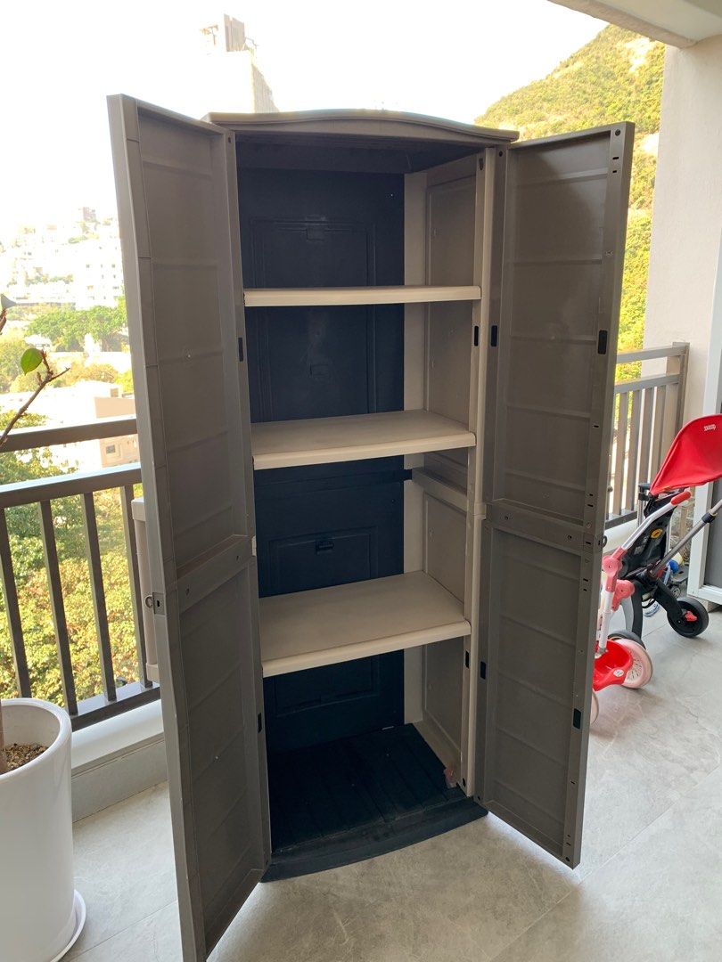 Keter Boston Tall Outdoor Cabinet