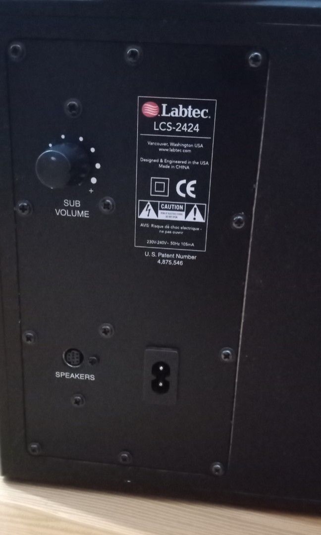 Labtec subwoofer speaker, Audio, Soundbars, Speakers & Amplifiers on