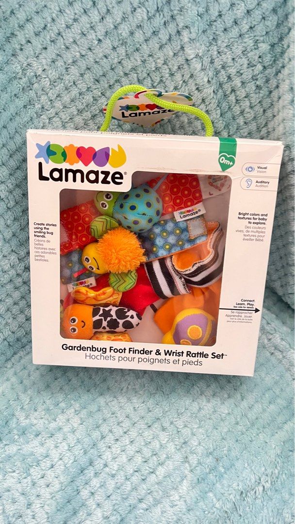 Lamaze Gardenbug Foot Finder & Wrist Rattle Set, Babies & Kids, Infant  Playtime on Carousell