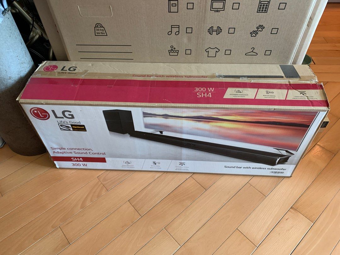 LG SH4 Sound Bar with Wireless Subwoofer, 家庭電器, 電視 & 其他娛樂, 娛樂系統及智能家居產品
