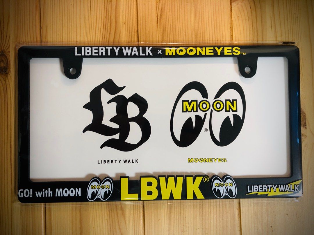 Liberty Walk x MOONEYES Tokyo auto salon 車展限定車牌框, 汽車配件