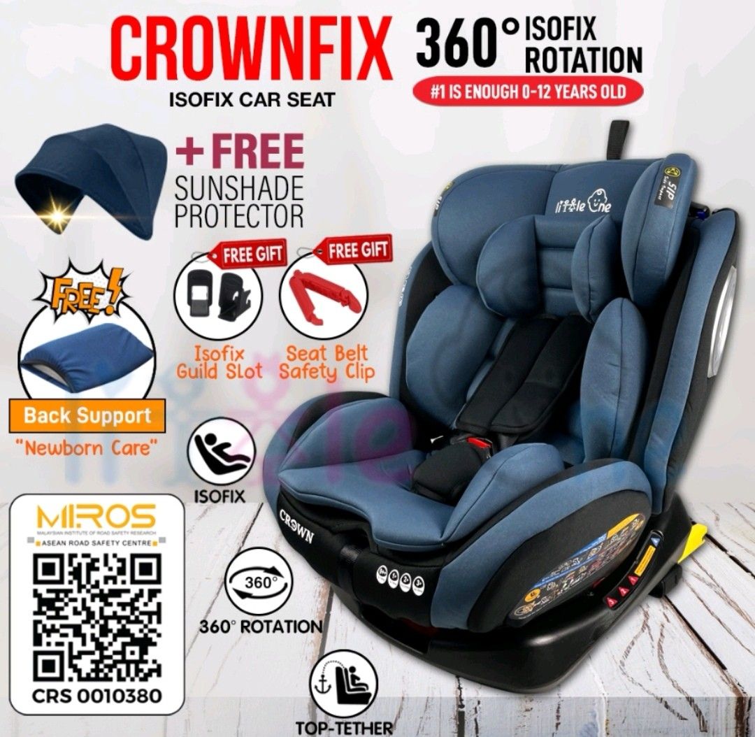 Little One Crownfix 360 Isofix Baby Car Seat