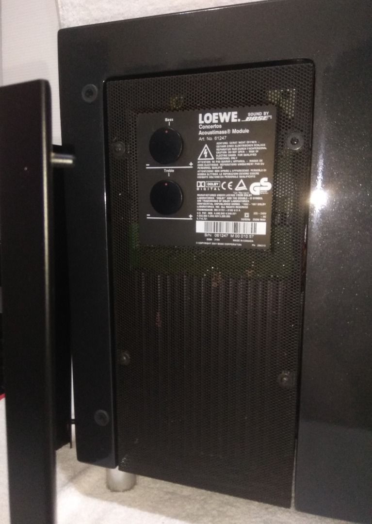 LOEWE Concertos Acoustimass Module sound by Bose