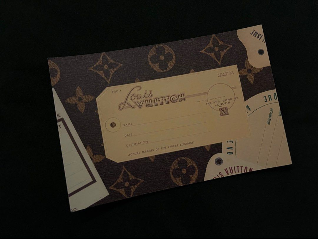 Authentic Louis Vuitton - Time Capsule Postcard, Luxury