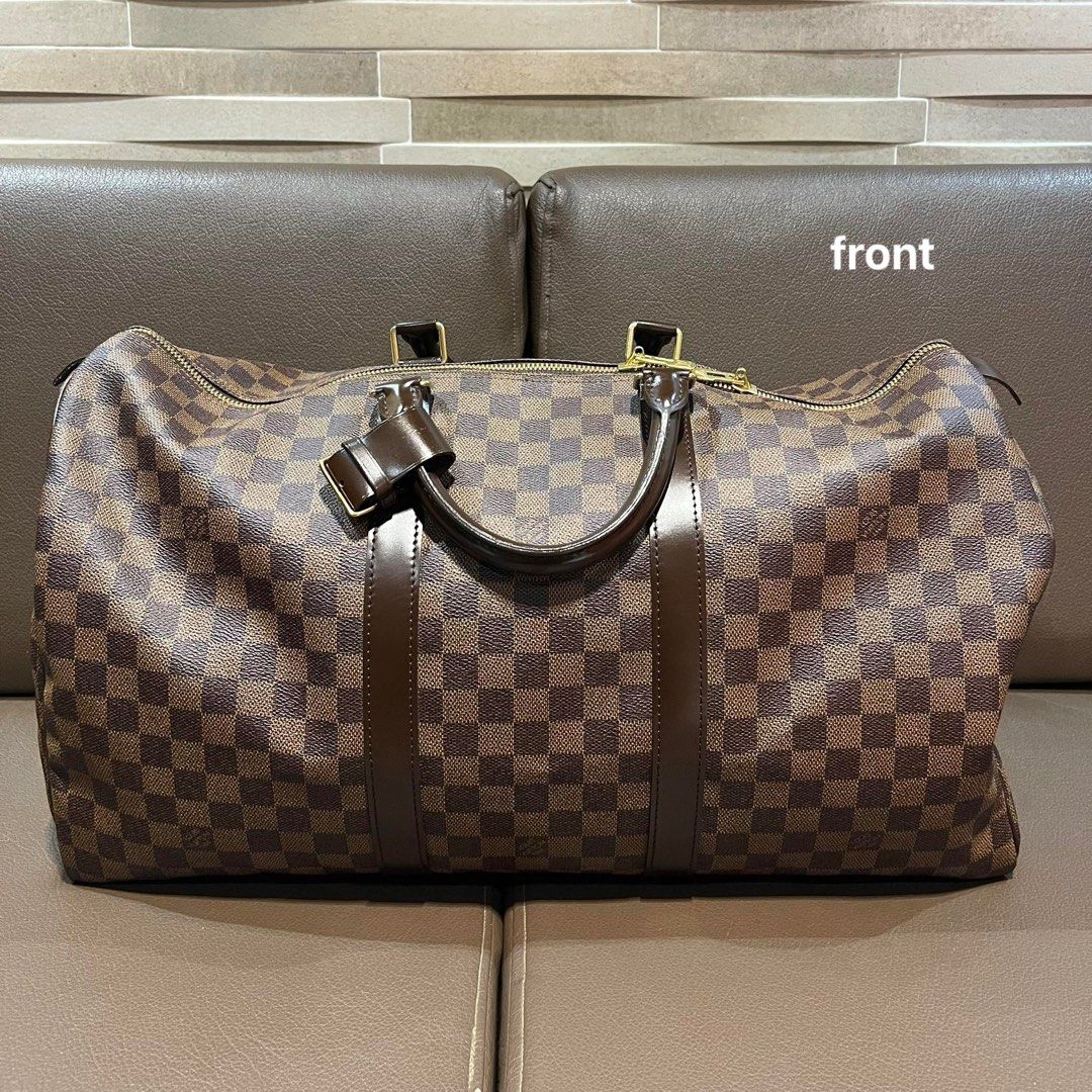Louis Vuitton Keepall Bandoulière 55 Monogram Duffle Bag Review  Annie  Fairfax