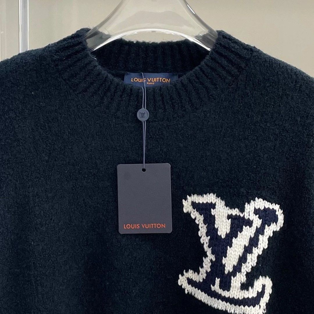Pull Louis Vuitton en laine bleu