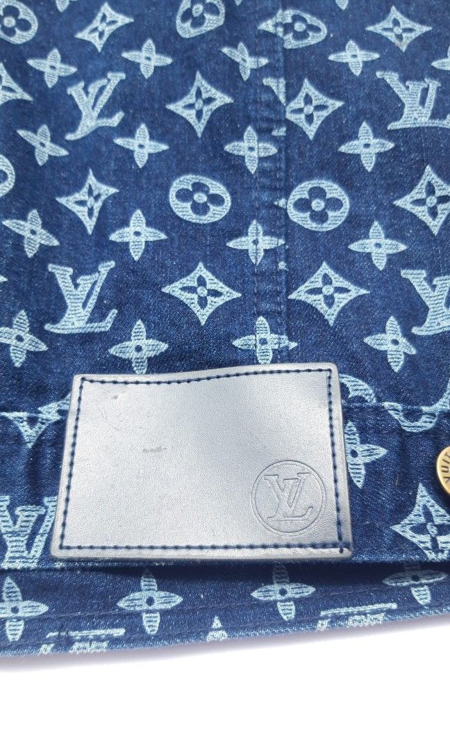 Louis Vuitton Monogram Denim Jacket Kim Jones Edition - Biru