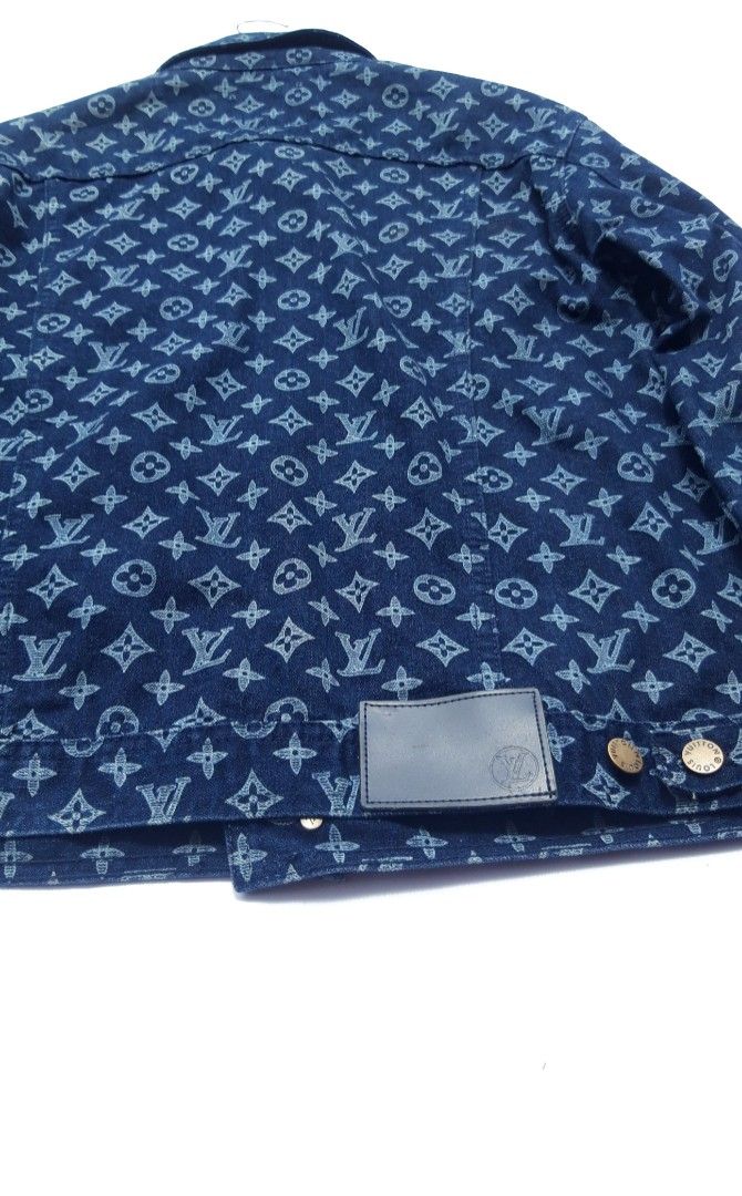 Louis Vuitton Monogram Denim Jacket Kim Jones Edition - Biru