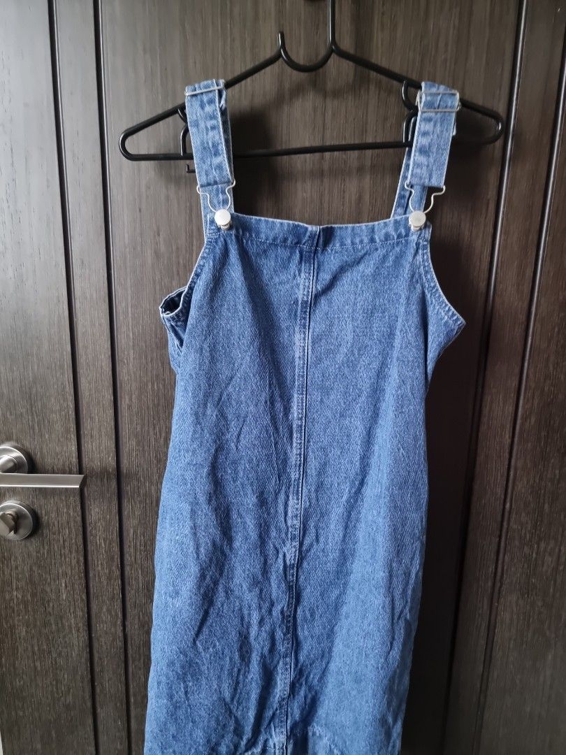 Buy Nikola Denim Dungaree Dress @ Love, Bonito Singapore, Shop Women's  Fashion Online