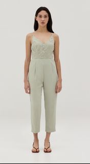 Love Bonito Maela Mixed Fabric Jumpsuit