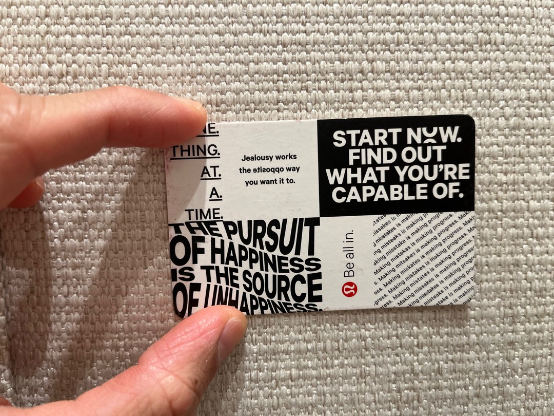 Lululemon gift card, Tickets &amp; Vouchers, Vouchers on Carousell