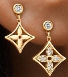 Louis Vuitton Idylle Blossom Ear Stud, Yellow Gold and Diamonds - per Unit Gold. Size NSA