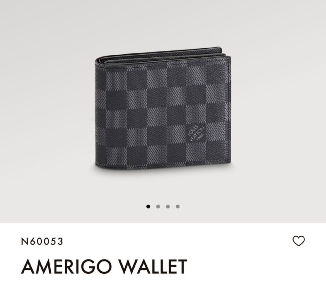 Amerigo Wallet Damier Graphite Canvas - Personalisation N60053