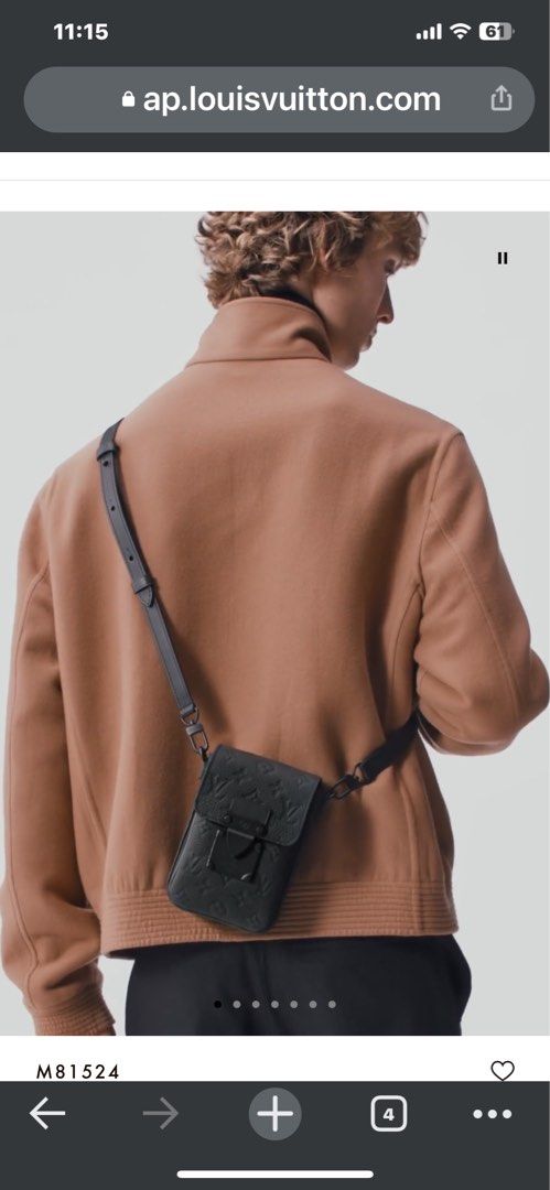 M81524 Louis Vuitton Taurillon Monogram S-Lock Vertical Wearable Wallet