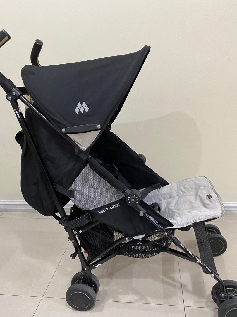 Maclaren quest stroller black clearance silver