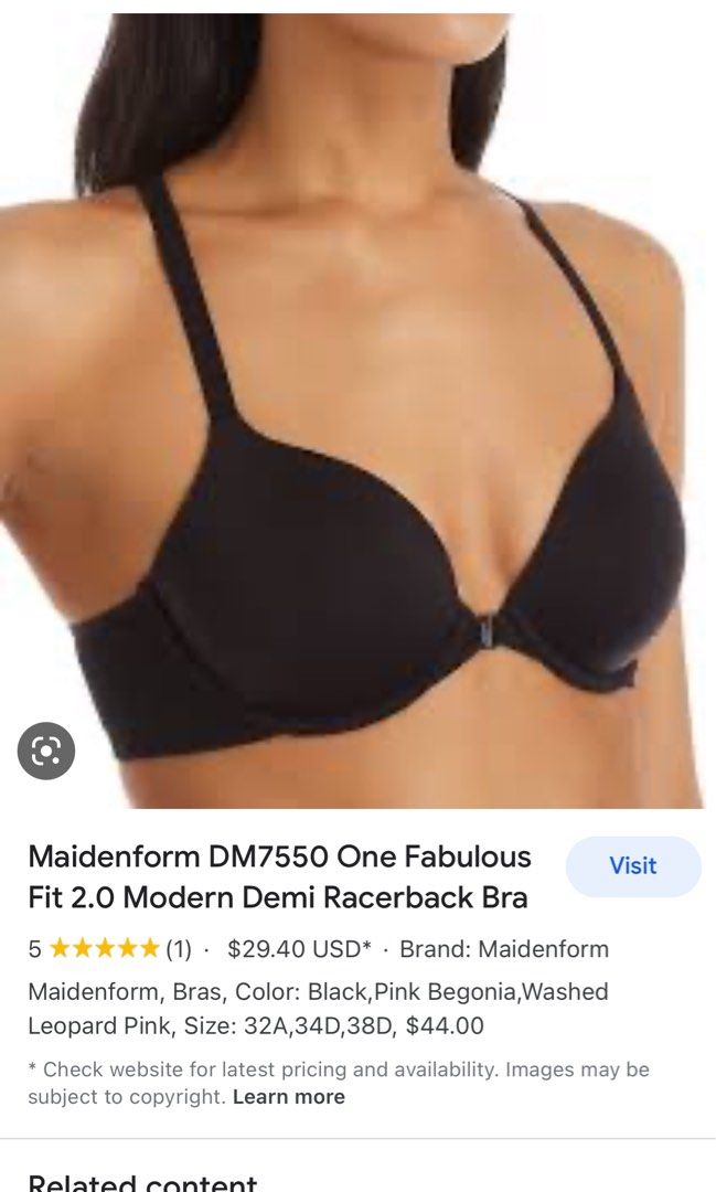 Women's Maidenform DM7550 One Fabulous Fit 2.0 Modern Demi