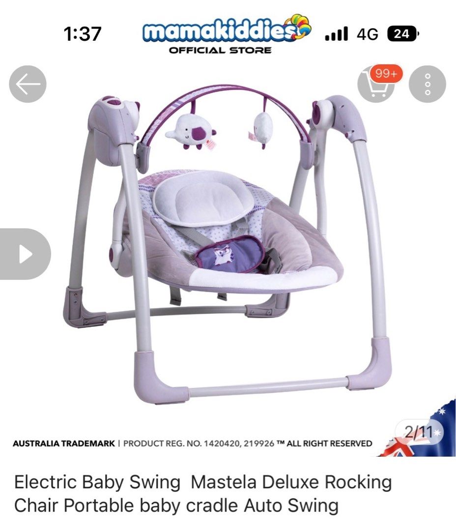 Mastela deluxe shop portable swing review