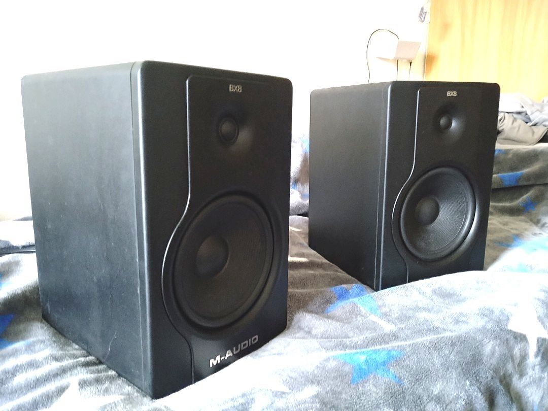 Maudio BX8 D2 studio monitors active speakers 8 inch (pair), Audio