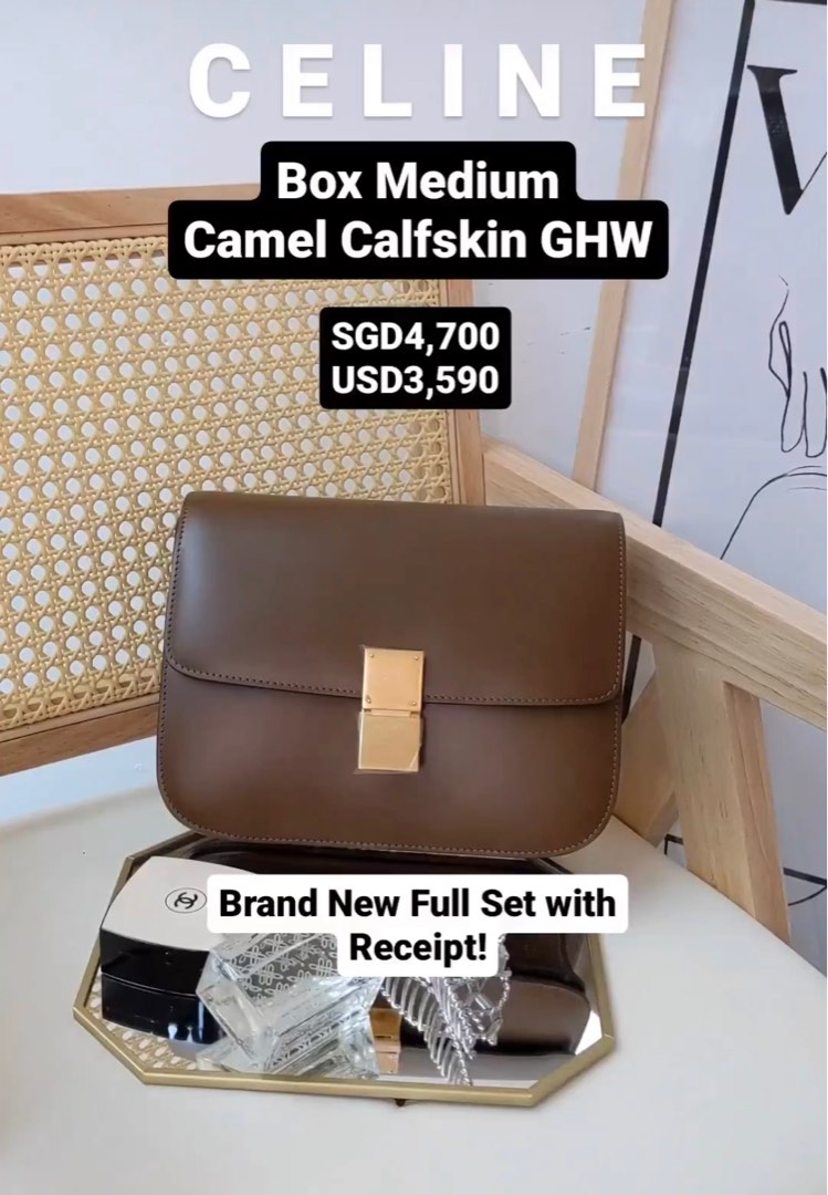 Medium classic bag outlet in box calfskin