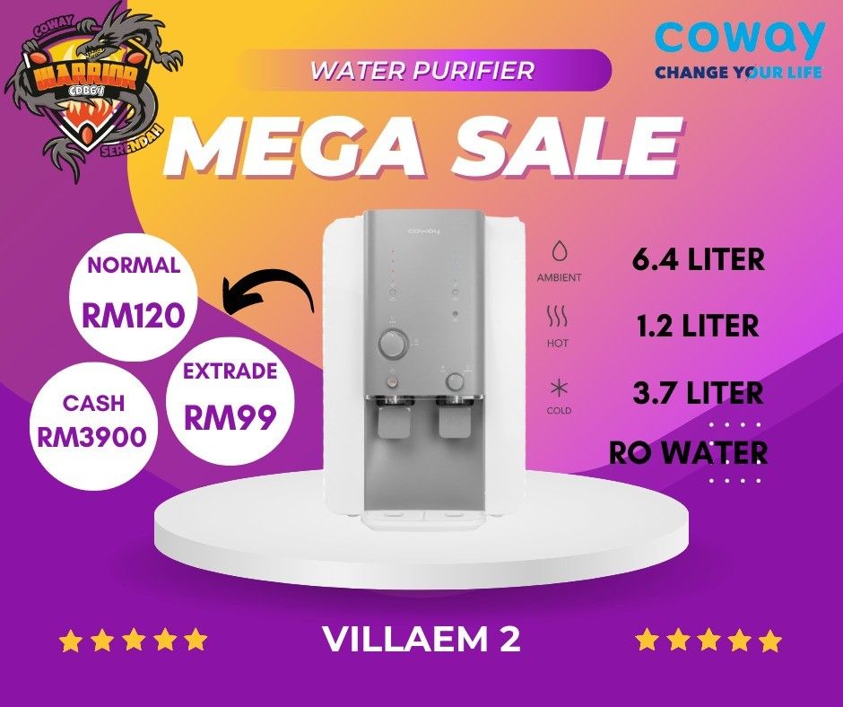 Mega Sale COWAY!! Khas Utk Anda Yang Inginkan Diskaun dan Lebih Byk