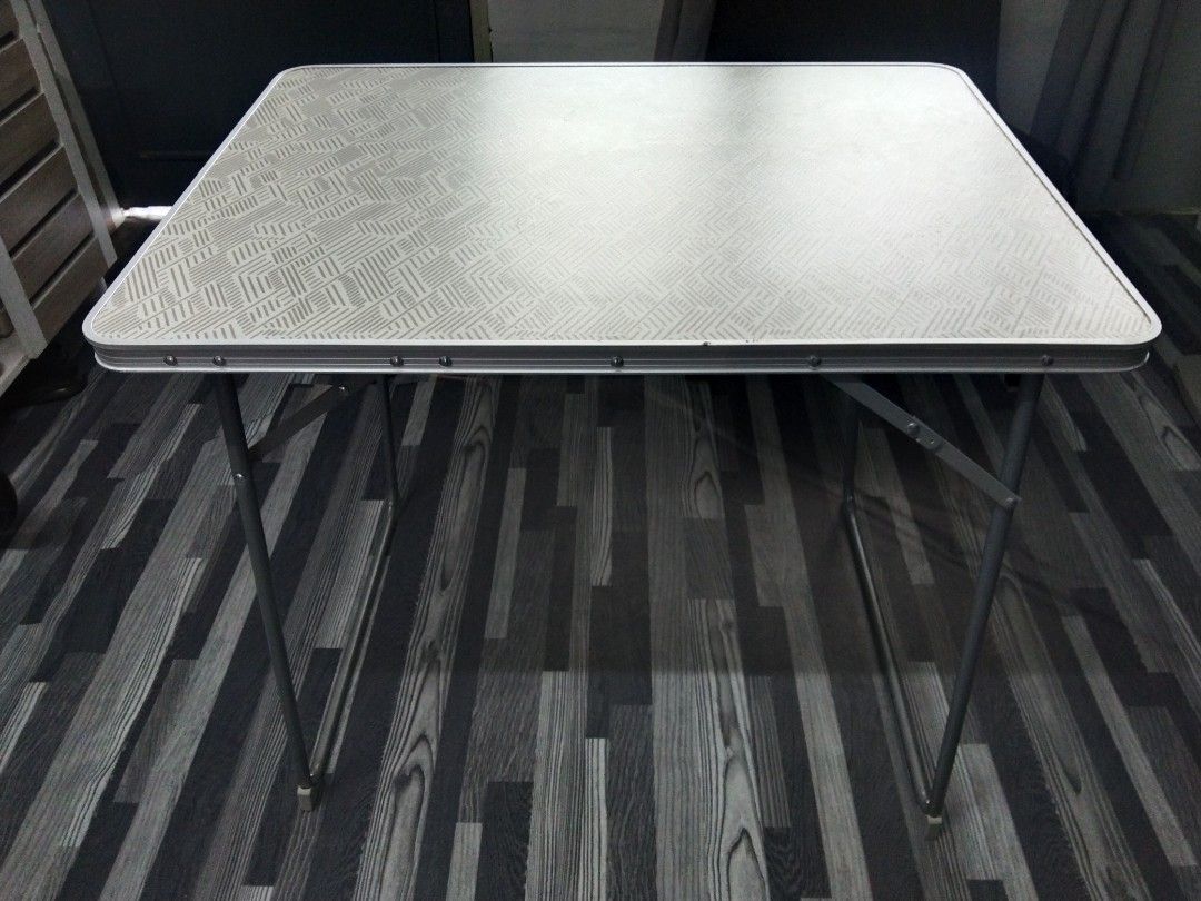 Meja camping decathlon, Furniture & Home Living, Outdoor Furniture on