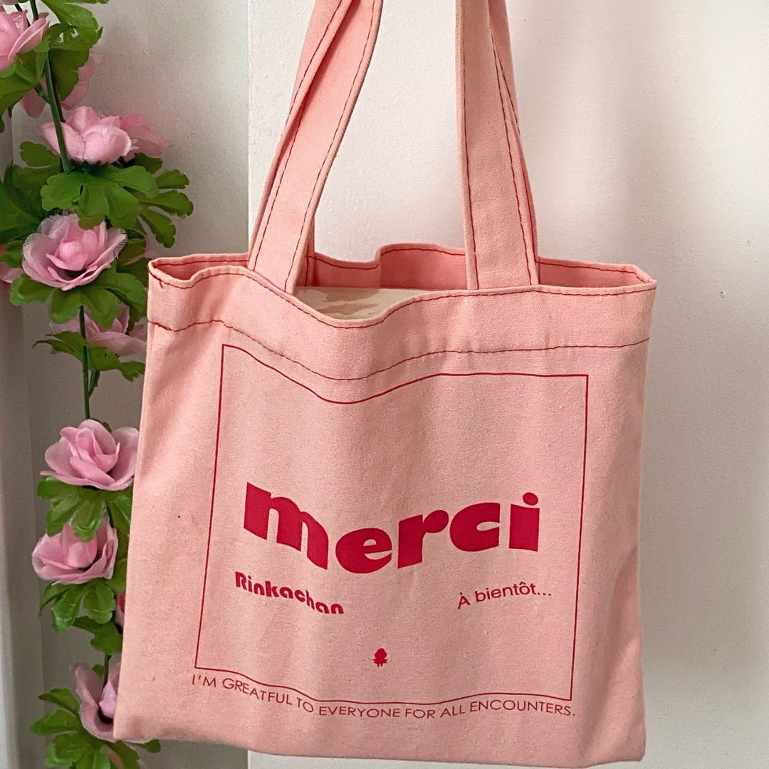 Merci Black Tote Bag in Canvas, Women's Fashion, Bags & Wallets, Tote Bags  on Carousell