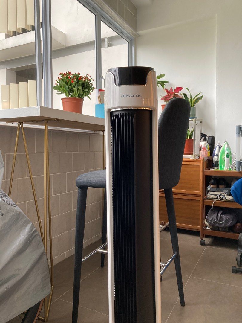 Mistral Remote Control Tower Fan MFD4880R, Furniture & Home Living, Lighting & Fans, Fans on