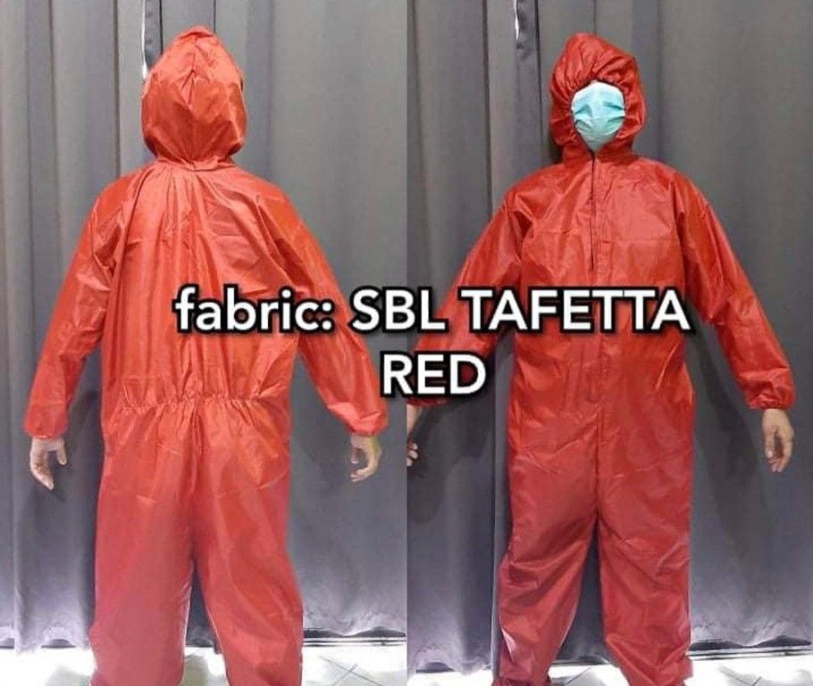 Money Heist DIY Costume set (Red Jumpsuit PPE Overalls and Dali Mask