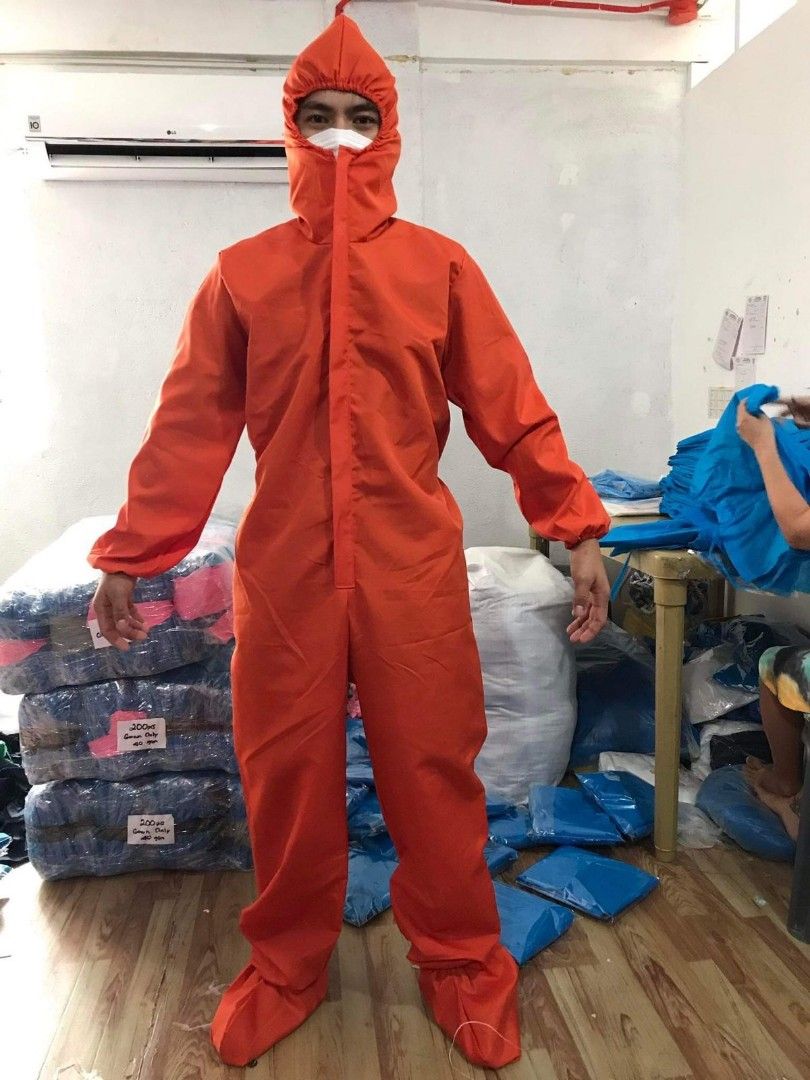 Money Heist DIY Costume set (Red Jumpsuit PPE Overalls and Dali Mask