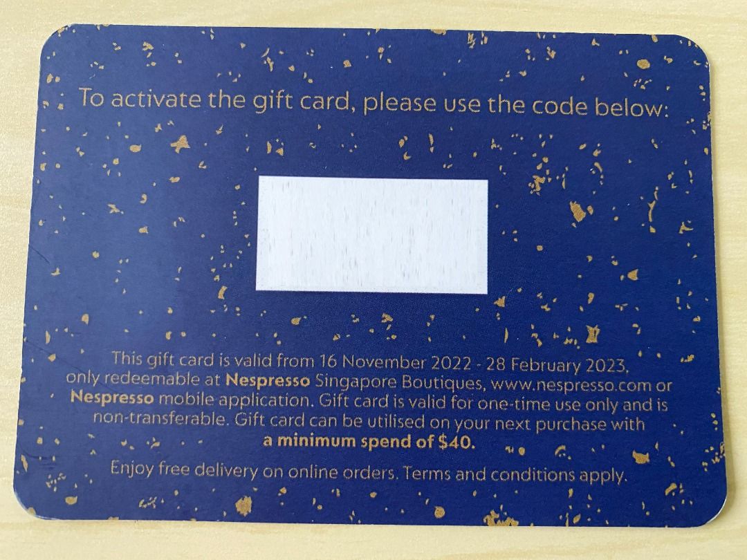 Nespresso 25 Gift Card, Tickets & Vouchers, Vouchers on Carousell