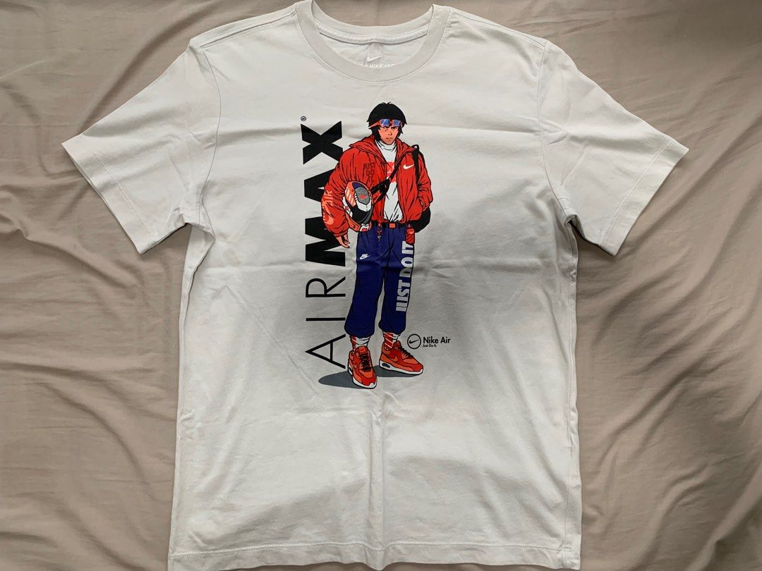 White nike air max t shirt shop
