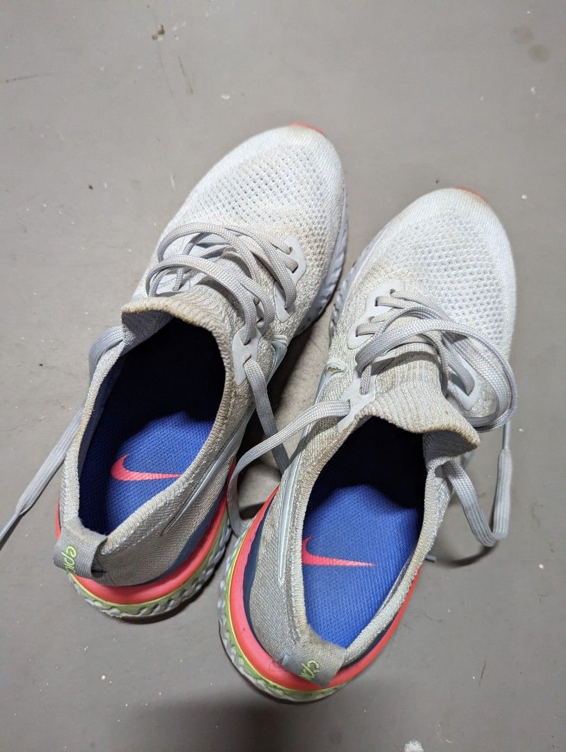 Nike epic react flyknit 2 silver clearance