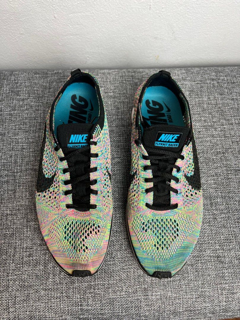 Flyknit racer multicolor 1.0 sales vs 2.0 vs 3.0