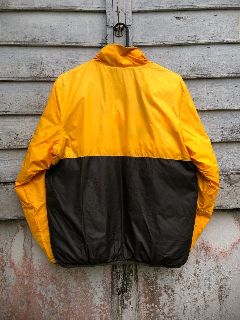 Nike yellow padded reversible jacket with hood online