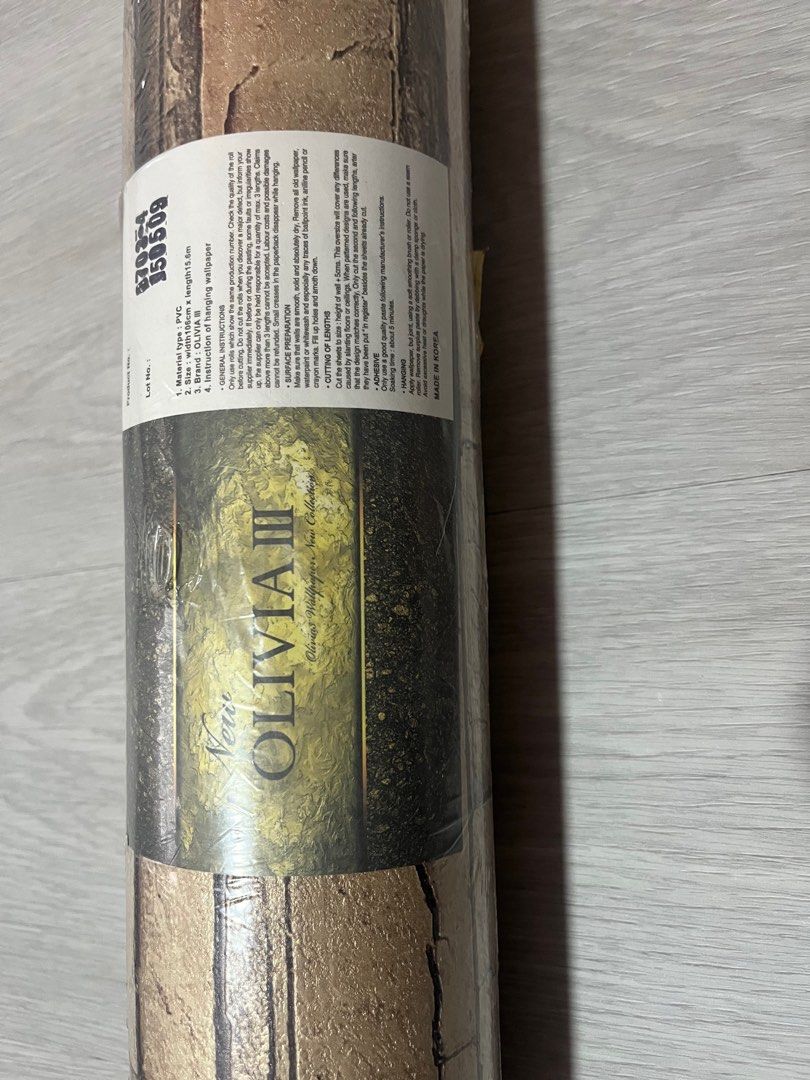 OLIVIA III Brick Wallpaper, Furniture & Home Living, Home Decor, Wall